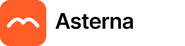 Asterna logo — With Wordmark